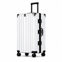 28 Inch Aluminium Frame Trolley Suitcase – 30–35 KG Capacity | Premium Hard Shell Luggage