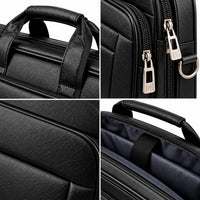 Laptop briefcase with spacious compartments for business documents and office essentials