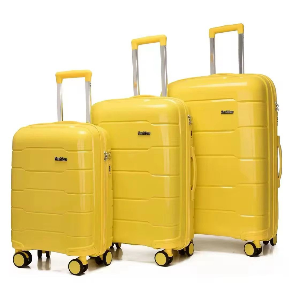 POGAGO Premium PP Hard Shell Luggage Set 20" 24" 28" | Lightweight Spinner Suitcase | 360° Wheels