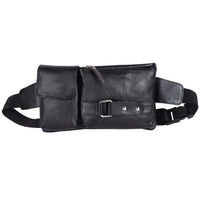 POGAGO Pure Leather Waist Pouch for Men – Genuine Leather Belt Bag | Travel & Everyday Crossbody Pouch