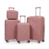 [BK006-4PC] 4-Piece PP Unbreakable Luggage Set with Beauty Case  (28″, 24″, 20 & 18″) sizes