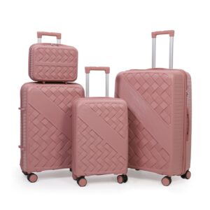 [BK006-4PC] 4-Piece PP Unbreakable Luggage Set with Beauty Case  (28″, 24″, 20 & 18″) sizes