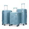 [Model-DZ01] 3-Piece Expandable Polypropylene Luggage Set – Unbreakable luggage, 360° Spinner Wheels (28", 24", 20") sizes