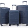 [Model-606] 3-Piece PP Unbreakable Luggage Set  (28″, 24″ & 20″) sizes