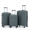 [Model-608] 3 Piece PP Hard Shell Luggage Set – Unbreakable Lightweight Suitcase with 360° Spinner Wheels & Smooth Aluminium Handle – Cabin, Medium & Large Travel Trolley Bags