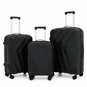 [Model-PP610] 3 Piece Polypropylene Luggage Set 28/24/20 Inch Hard Shell Trolley Bags, Unbreakable Lightweight Suitcase Set with 360° Spinner Wheels, Anti-Theft Zipper & Aluminum Handle