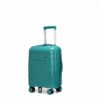 [Model-0044] POGAGO 20 Inch Carry-On Suitcase for Travel – Lightweight PP Unbreakable Hard Shell Cabin Luggage with 360° Spinner Wheels, Combination Lock & Aluminium Telescopic Handle